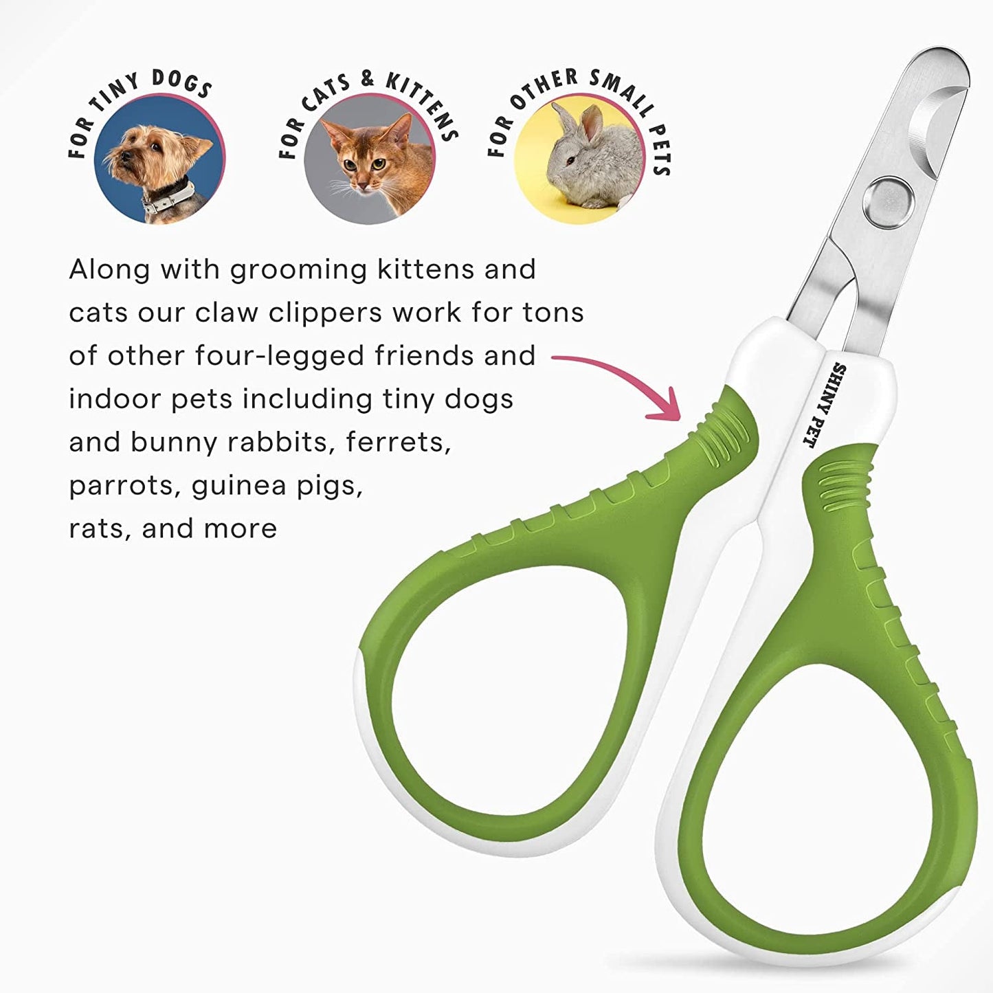 Pet Nail Clippers for Small Animals - Best Cat Nail Clippers & Claw Trimmer for Home Grooming Kit - Professional Grooming Tool for Tiny Dog Cat Bunny Rabbit Bird Puppy Kitten Ferret - Ebook Guide