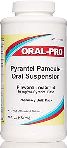 Aurora 50Mg/Ml Oral Pro Pyrantel Pamoate Oral Suspension, 16 Ounce, White