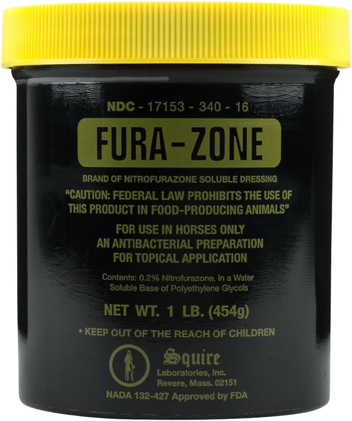 Durvet Fura-Zone Nitrofurazone Ointment, XL 1 Pound Container