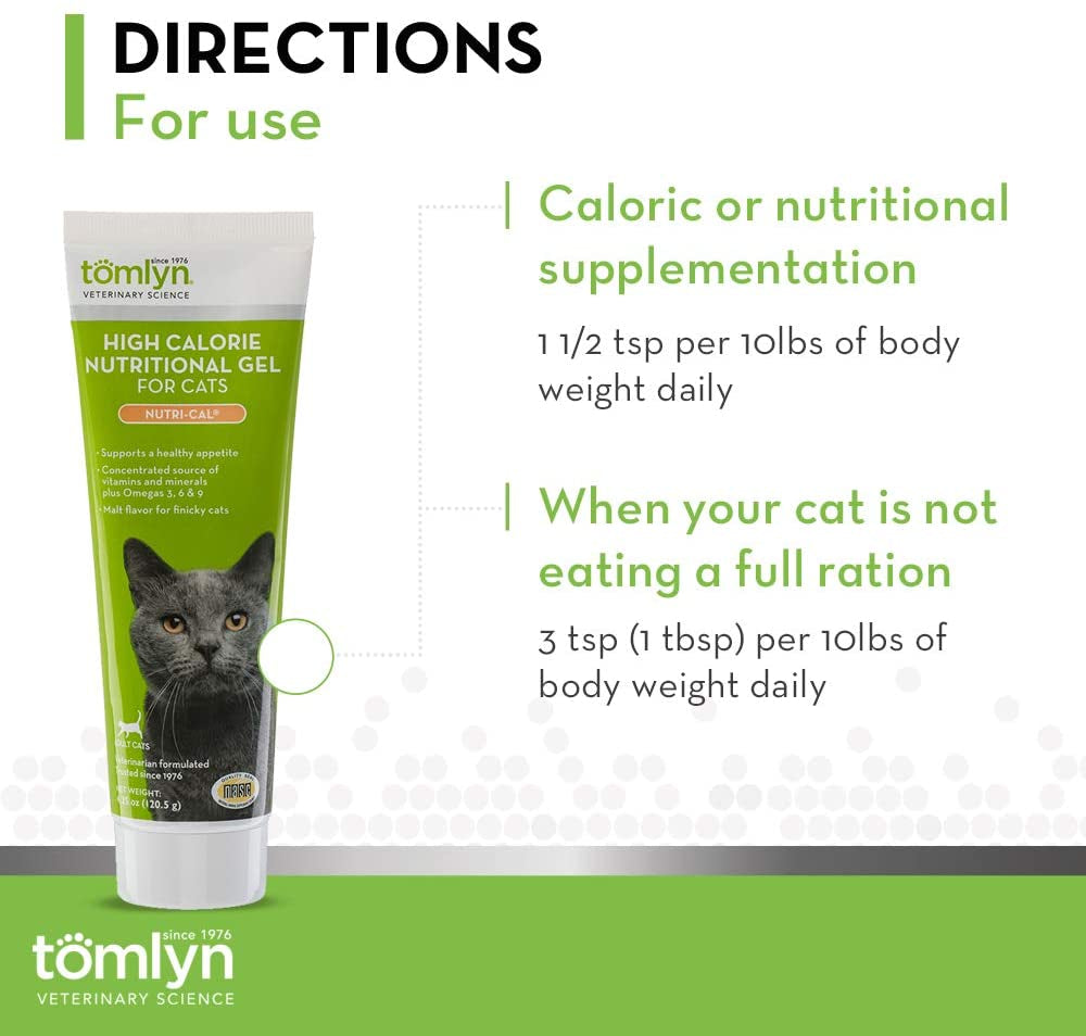 High Calorie Nutritional Gel for Cats, (Nutri-Cal) 4.25 Oz