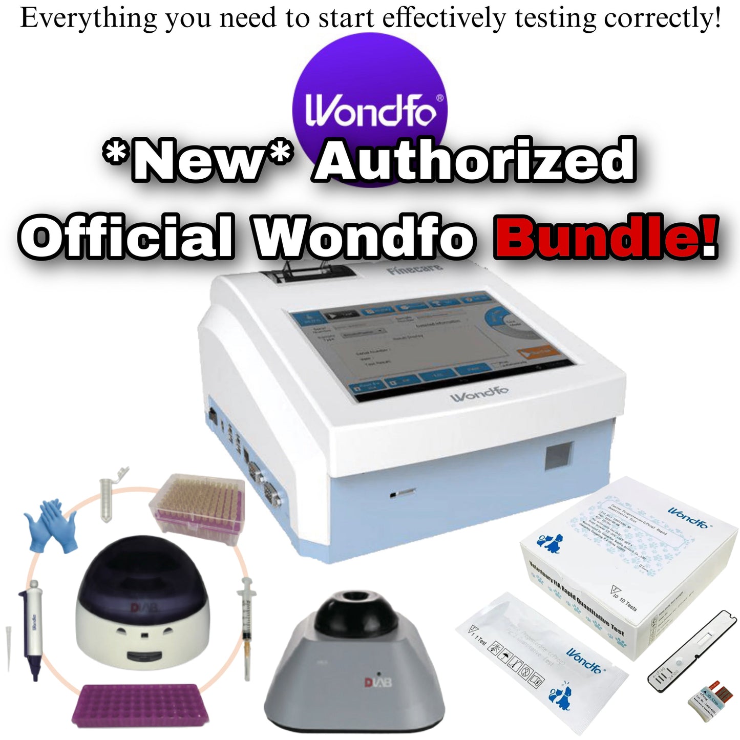 OFFICIAL Wondfo Vet Finecare PG Machine (*BUNDLE*)™️